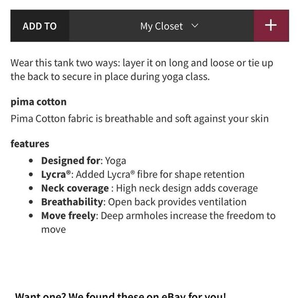 Lululemon purple all tied up open back tank size M - Picture 4 of 11